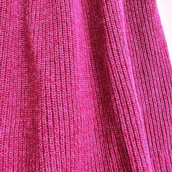 Mossimo Knit Pink Y2K Size S Hi-Low Sweater Skirt Short Casual Mini Rocker Punk - Picture 8 of 11